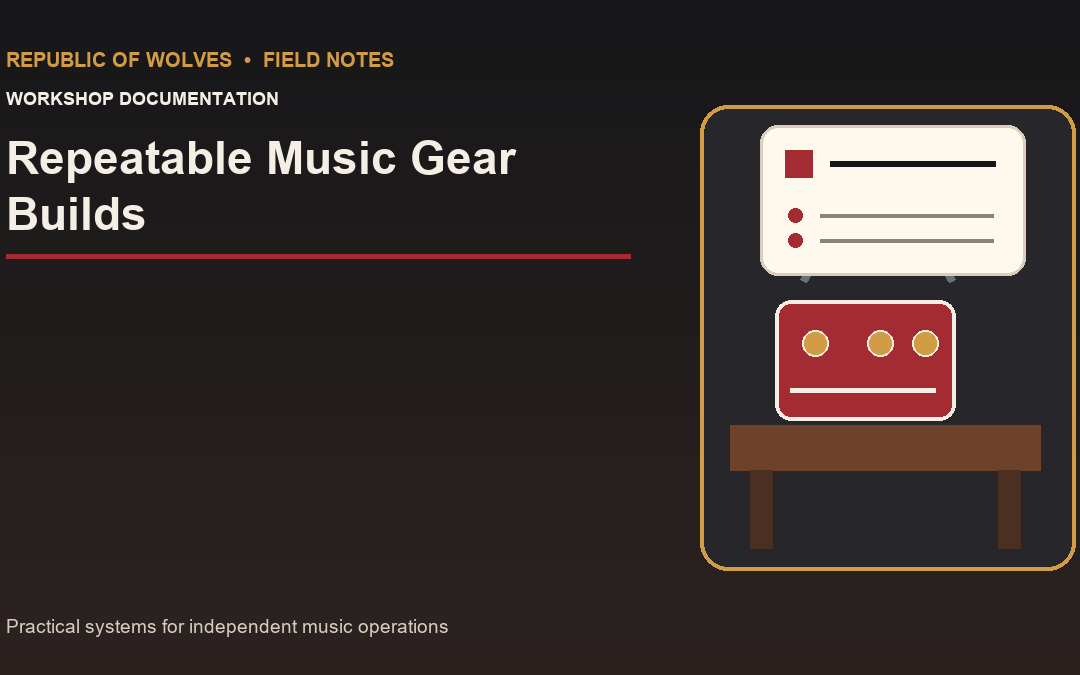 Documenting Repeatable Music Gear Builds Before a Workshop Changes Hands