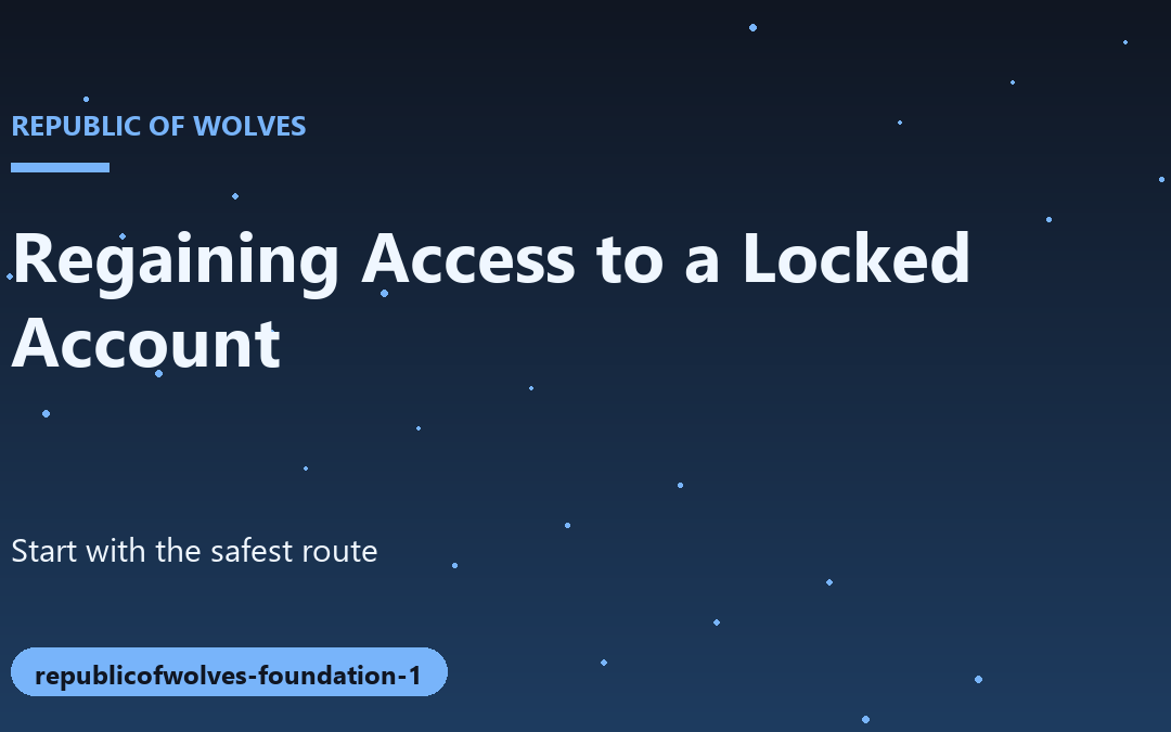 A Methodical Approach to Regaining Access to Locked Social Accounts